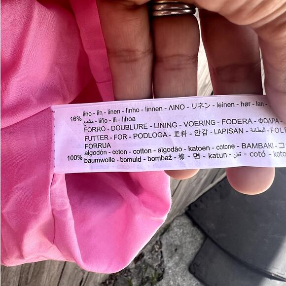 Zara | NWT Blogger Fave Linen Blend Blazer Mini Dress Bubblegum Pink Size Small - Picture 7 of 10